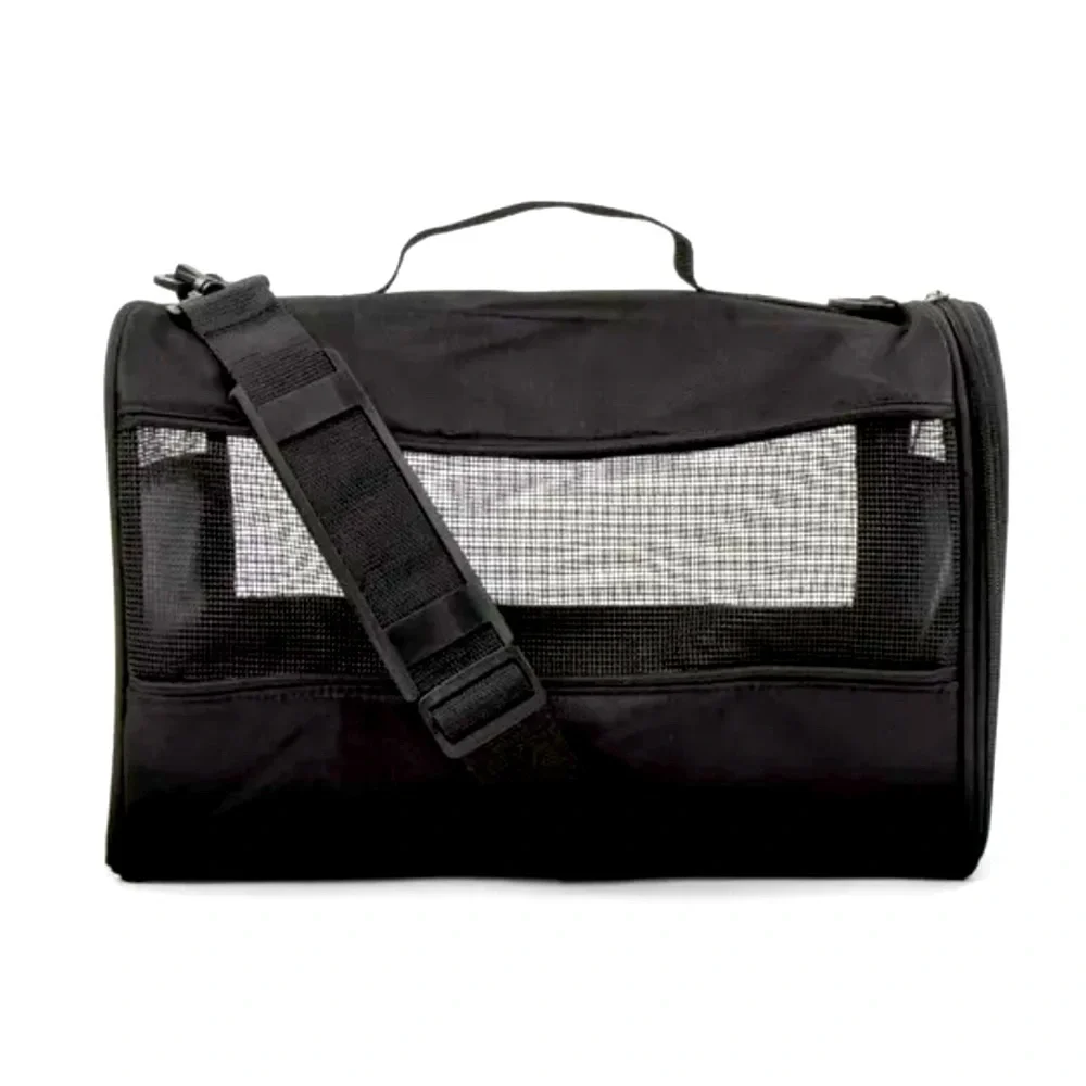 Vibrant Life PET CARRIER Small Guaranteed on-Board Soft-Sided Black, 16 lb Limit